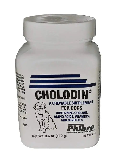 Cholodin Canine 50 Chewable Tablets Pets univers confort