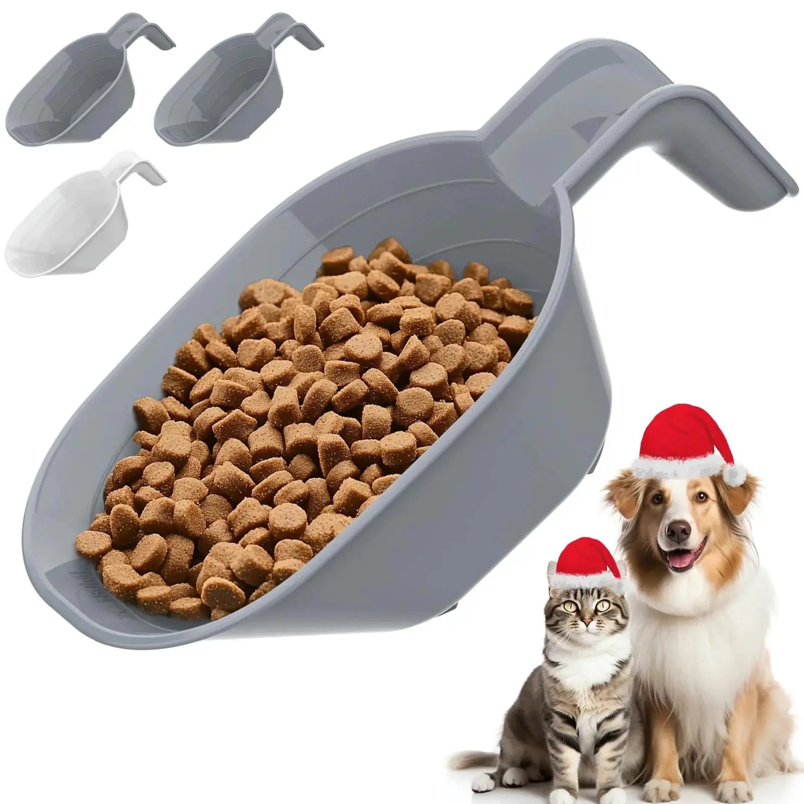 Pet Food Scoop Trio: 3-Piece Cat & Dog Measuring Set Pets univers confort