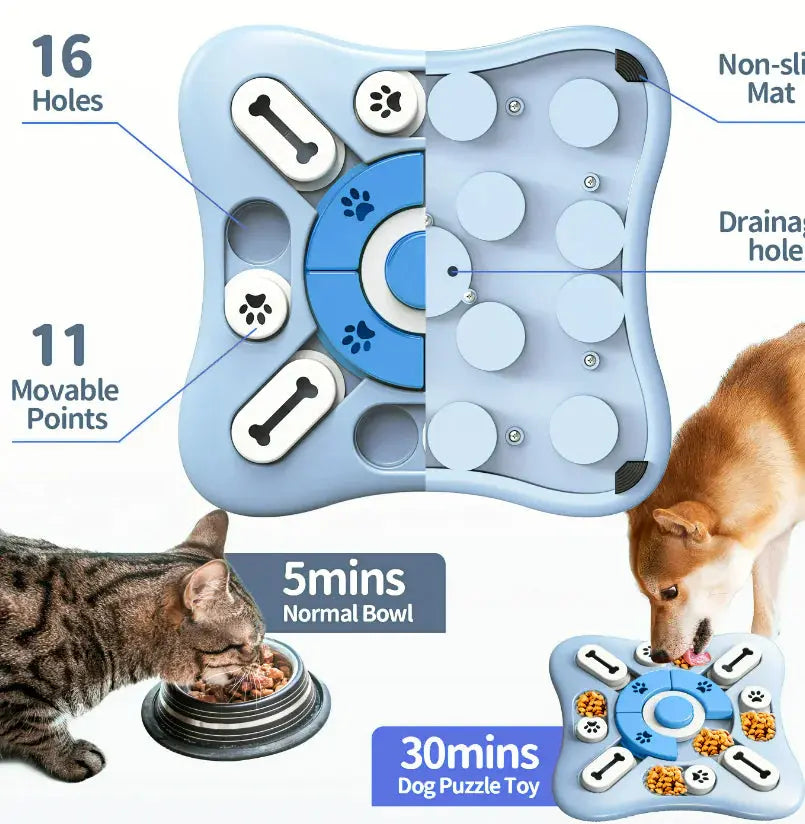 Interactive Slow Feeder Puzzle Toy for Dogs Pets univers confort