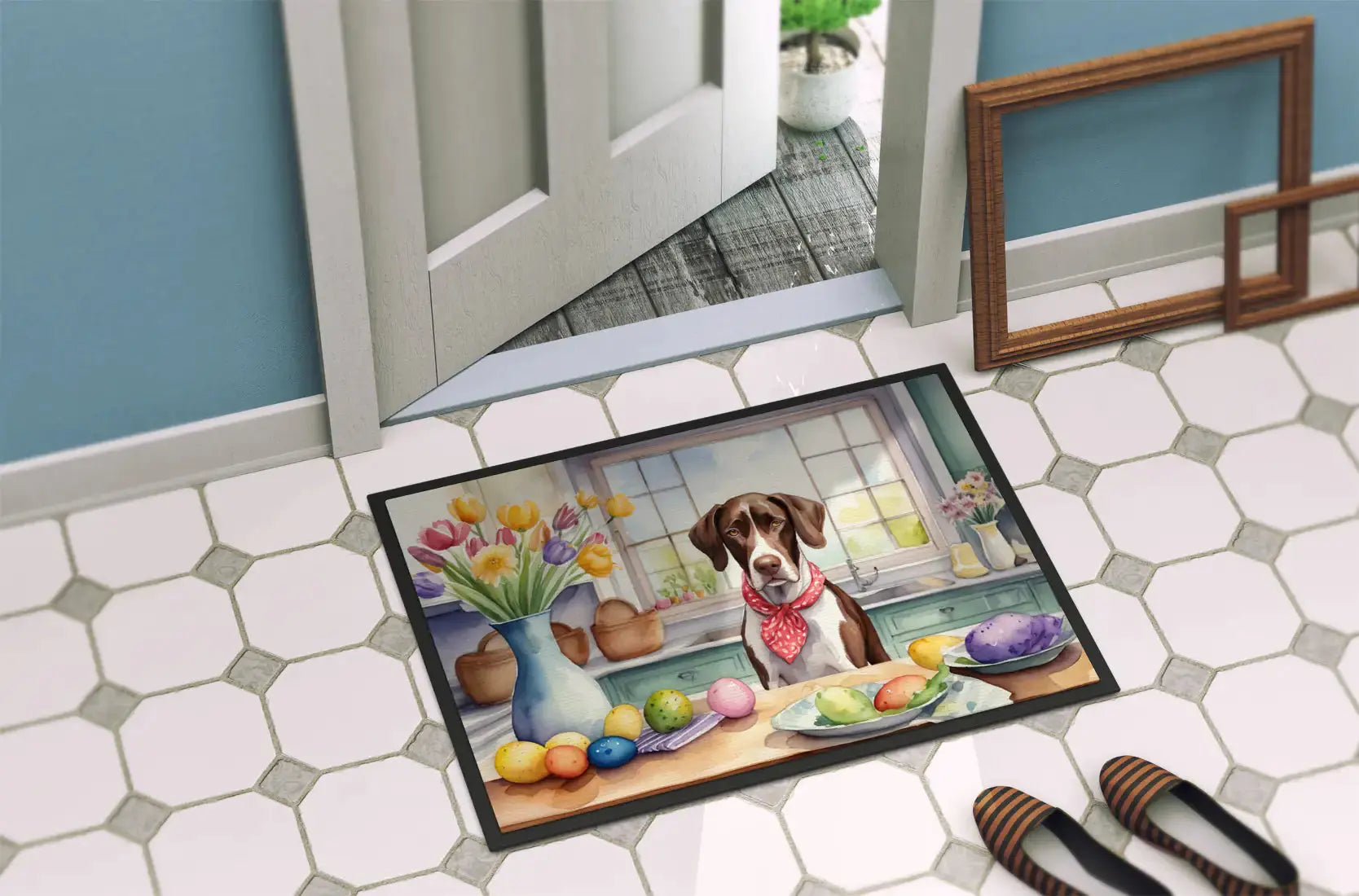 Decorating Easter Pointer Doormat Pets univers confort
