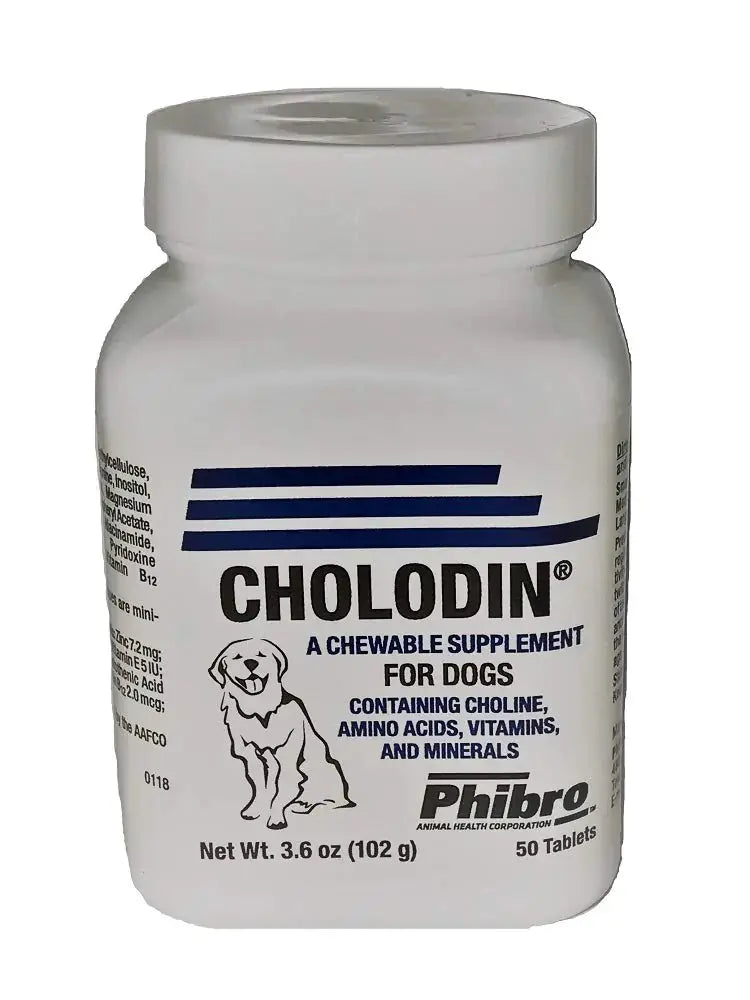 Cholodin Canine 50 Chewable Tablets Pets univers confort