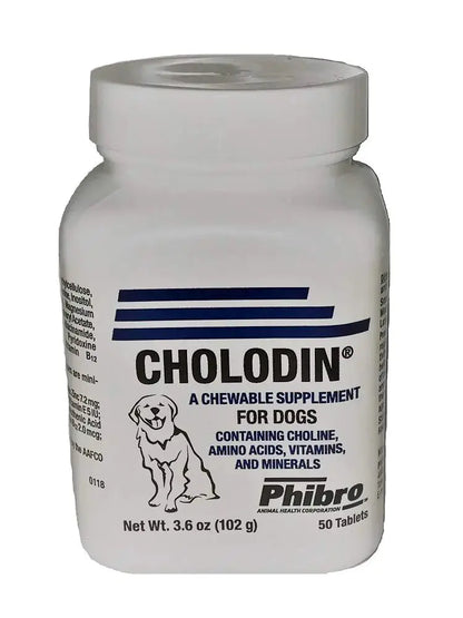 Cholodin Canine 50 Chewable Tablets Pets univers confort