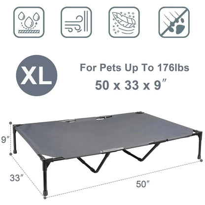 Large Elevated Outdoor Dog Bed Pets univers confort