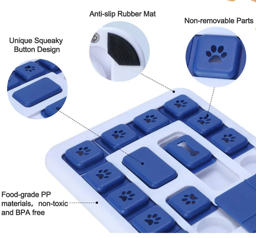 Interactive Slow Feeder Puzzle Toy for Dogs Pets univers confort
